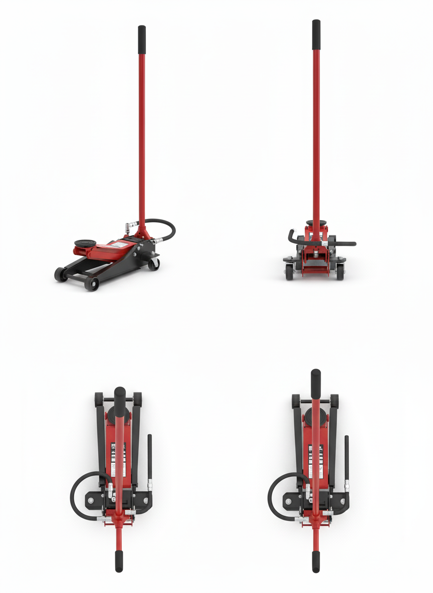 Black Stone 52 Ton Air Hydraulic Jack 3-Stage 160–380mm Lift