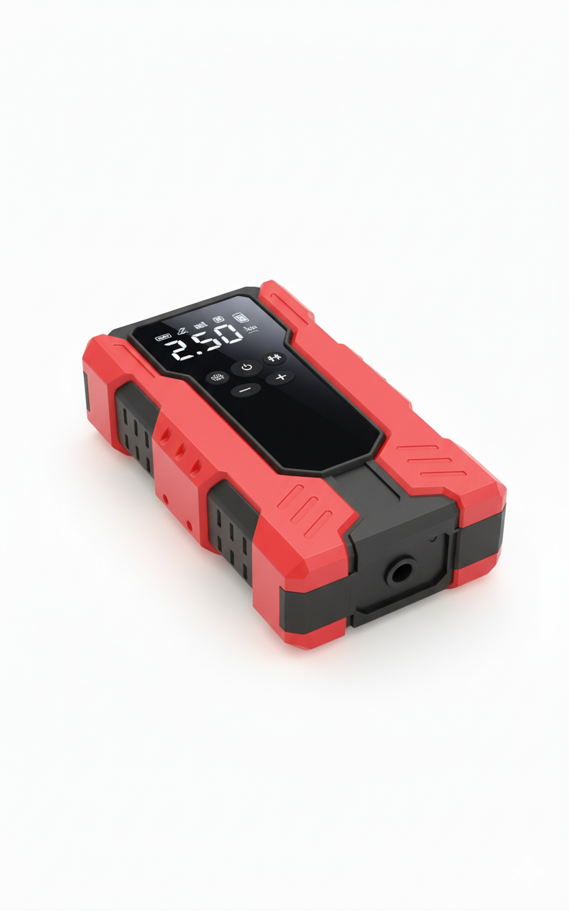 4-in-1 Car Jump Starter & Air Compressor Tyre Inflator Pump Battery Booster Kit